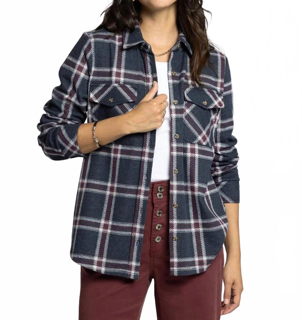 NEW THREAD & SUPPLY cassian shirt ii in black red plaid